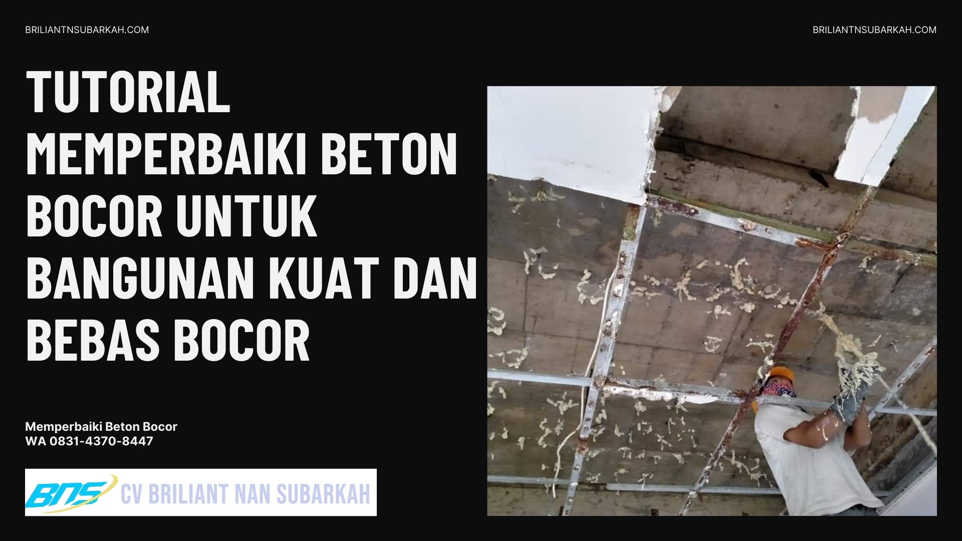 Memperbaiki Beton Bocor, Cimahi, WA 0831-4370-8447