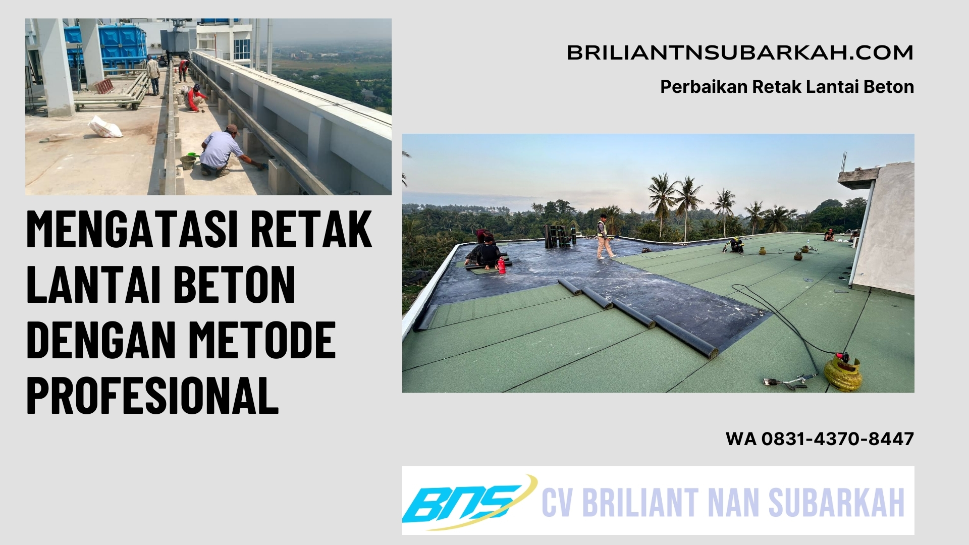 Perbaikan Retak Lantai Beton, Cimahi, WA 0831-4370-8447