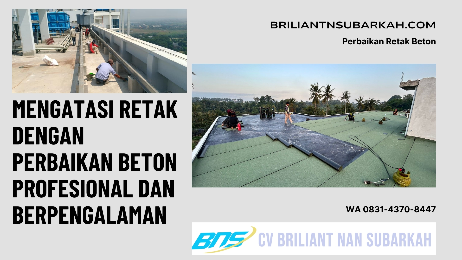 Perbaikan Retak Beton, Cimahi, WA 0831-4370-8447