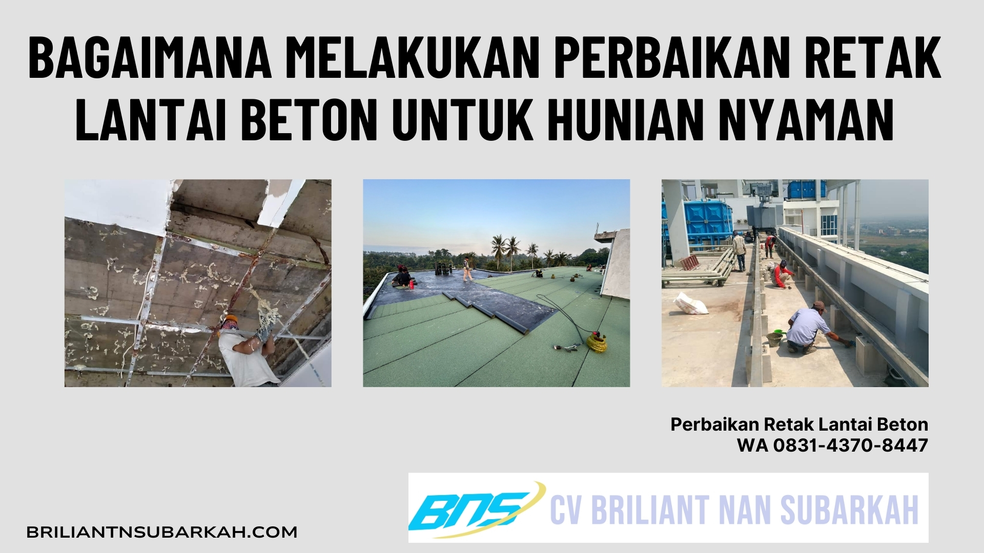 Perbaikan Retak Lantai Beton, Cimahi, WA 0831-4370-8447